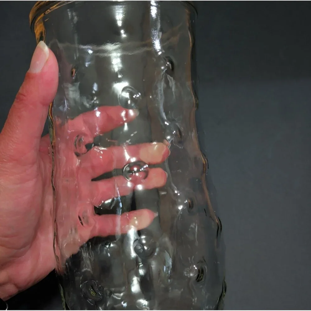 E.O. Brody Co. Clear Glass Hobnail Vase – 8.5